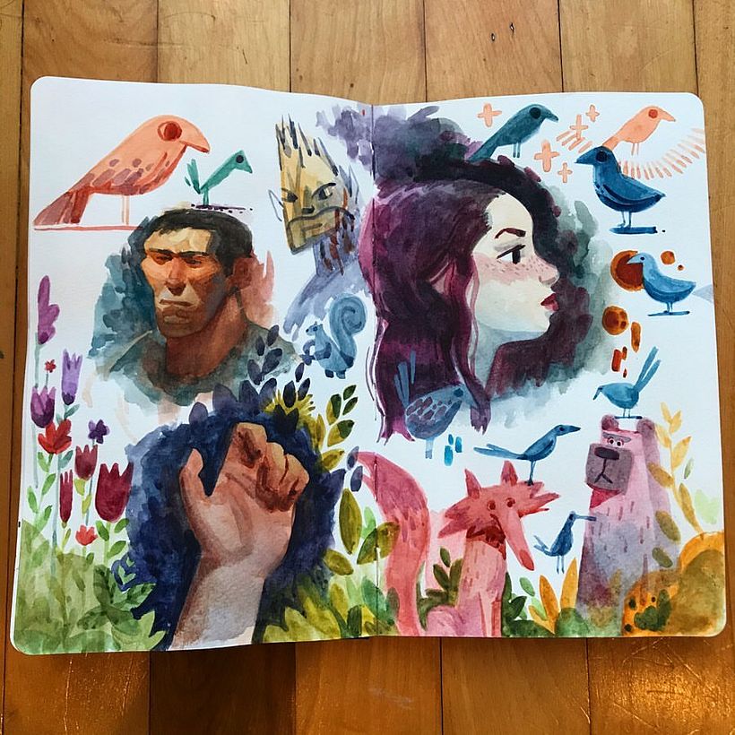 I always have a sketchbook on me 8