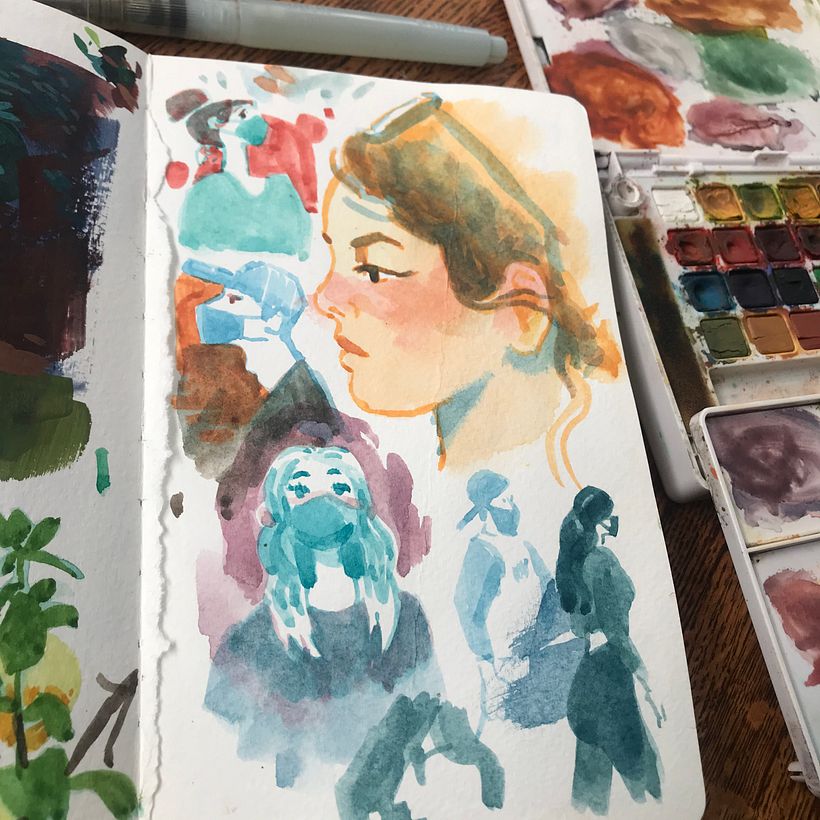I always have a sketchbook on me 14