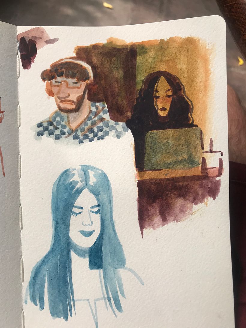 I always have a sketchbook on me 15