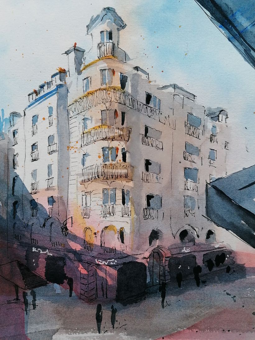 My project in Architectural Sketching with Watercolor and Ink course 2