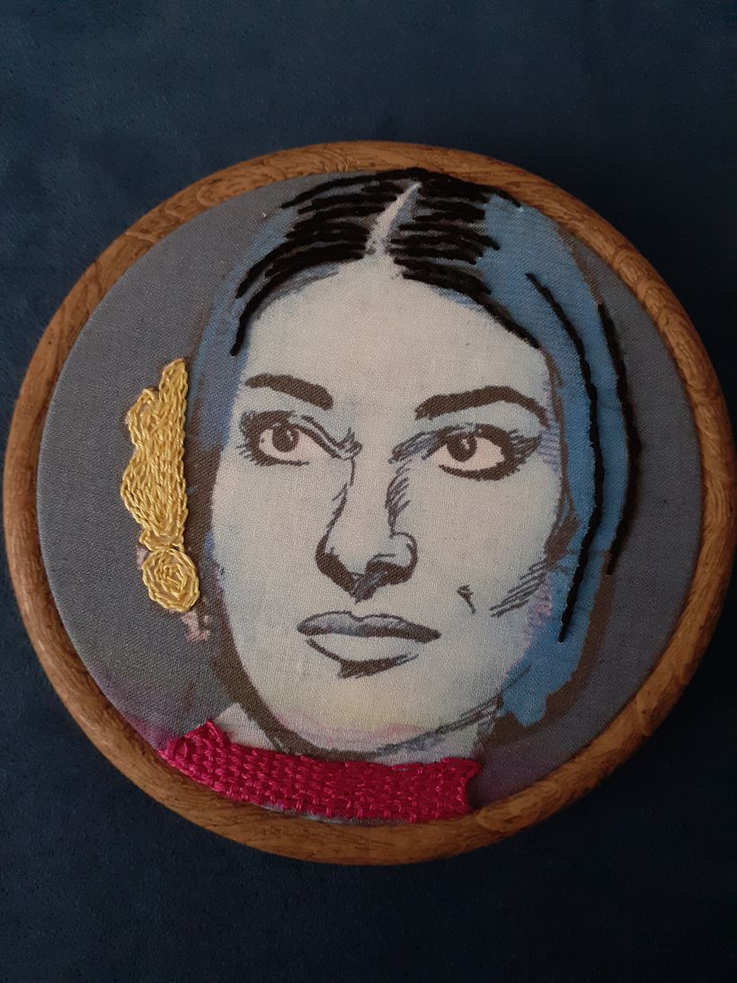 Il mio progetto del corso: Ricamo di fotografie su tela 1