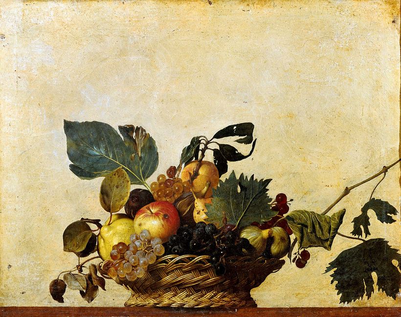 La cesta de frutas de Caravaggio.