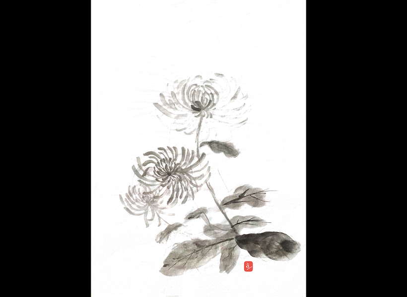 Mi Proyecto del curso: Introducción a la pintura sumi-e - Ilustrație tradițională