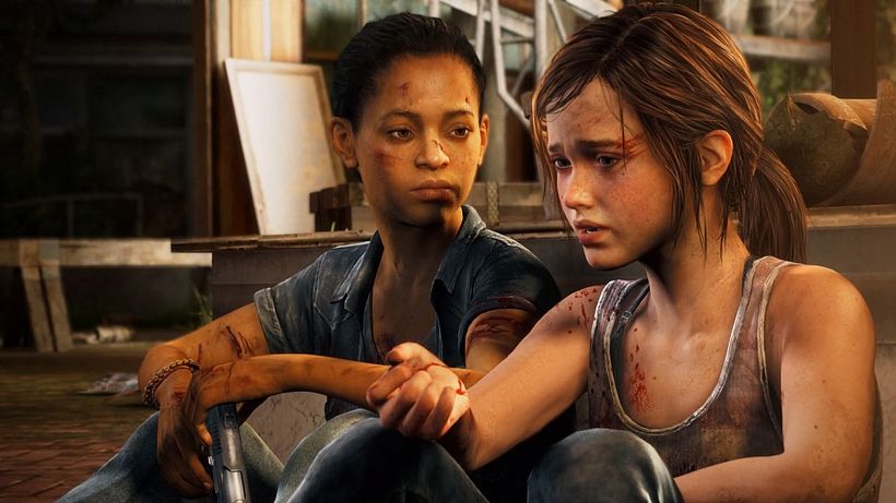 Riley y Ellie en "The Last of Us: Left Behind" (2014)