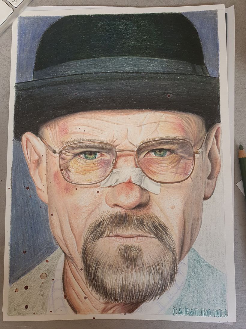 Mi Proyecto del curso: Retrato realista con lápices de colores 6