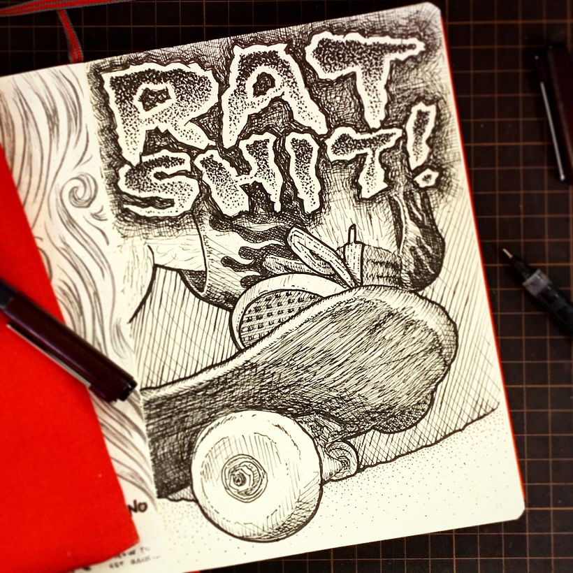 RAT SHIT!! Rotring Rapidograph on Leuchterm1917.