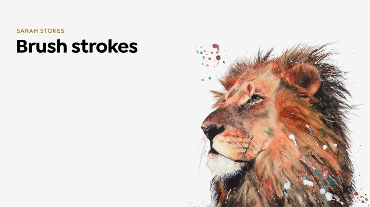 Sarah Stokes will show you a range of brush strokes using different brushes
