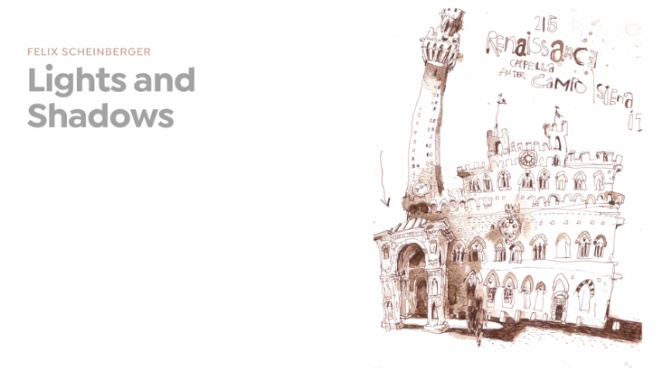 learn to create shadows with watercolor and ink using Felix’s original methods.