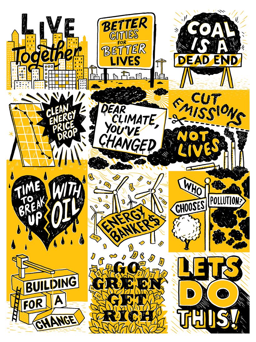 Final Artwork - A series of 9 square-format designs intended to work individually or as a complete image