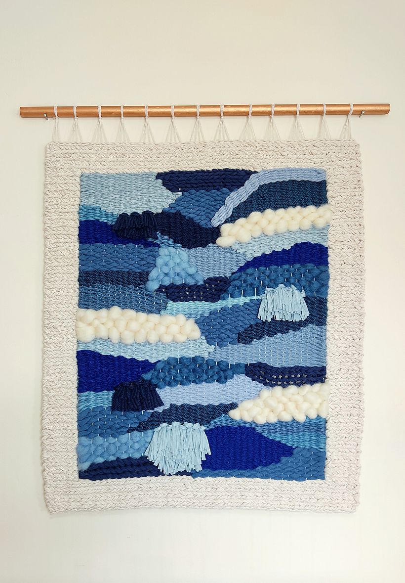 Meu projeto do curso: Introdução à tapeçaria em tear manual 1