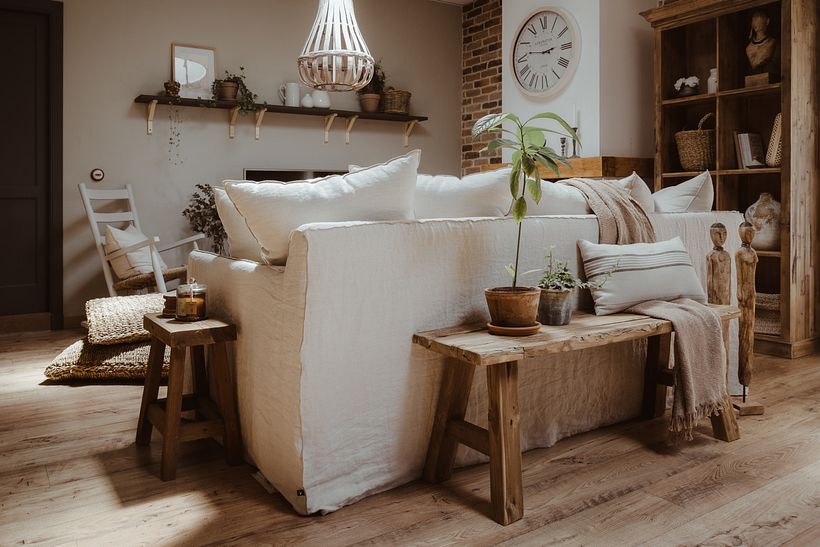 Un salón rústico - Design d'intérieur