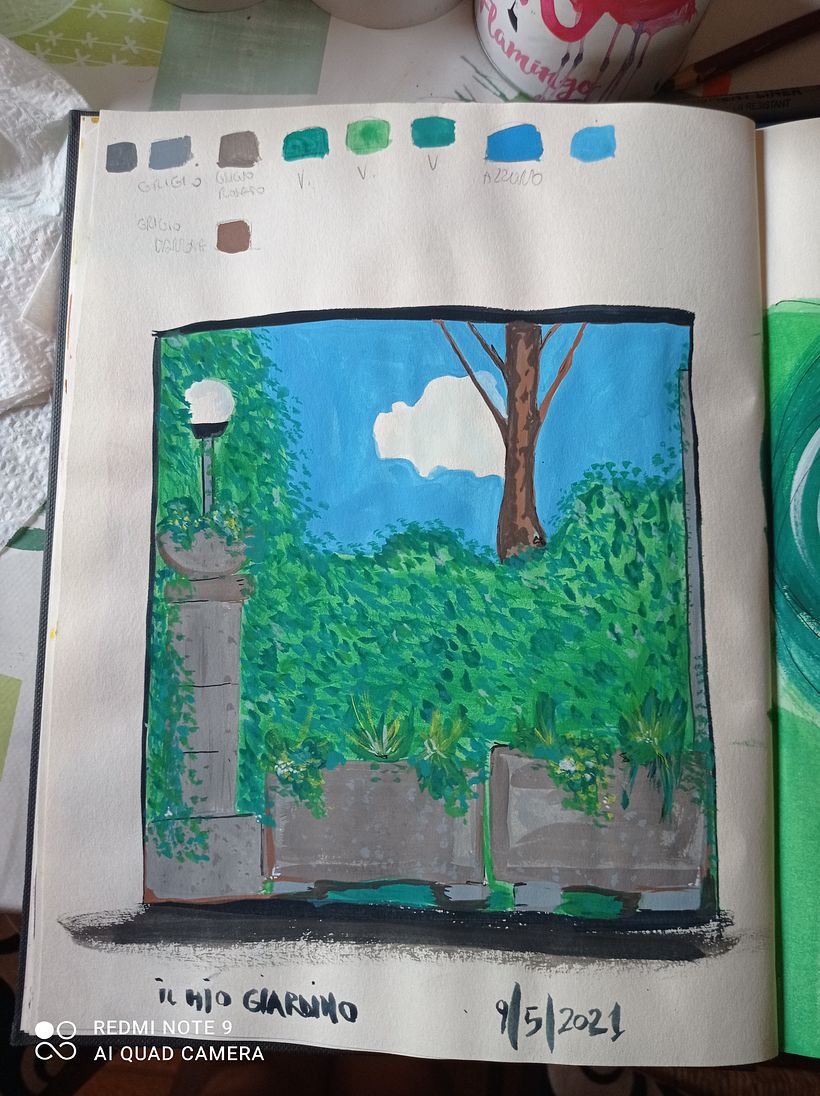 My project in Pictorial Sketchbook with Gouache course 1