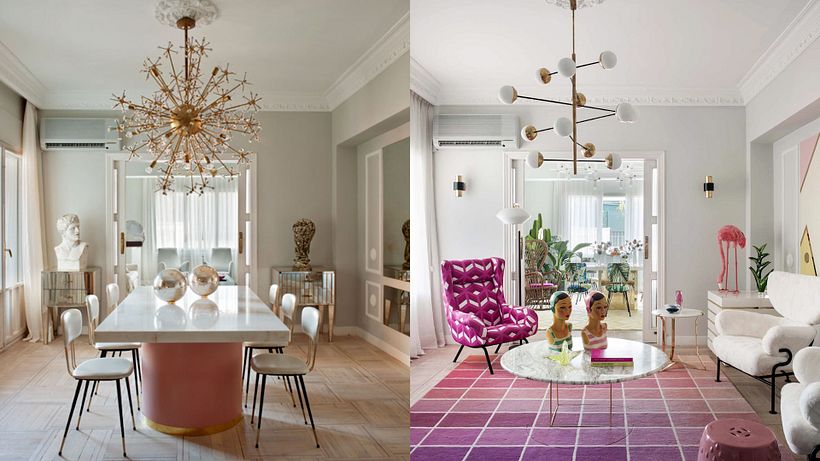Patricia created a range of designs for her dining room.