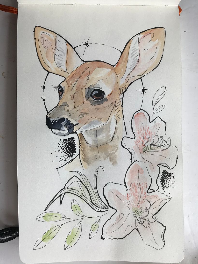 Watercolour tattoo designs 3