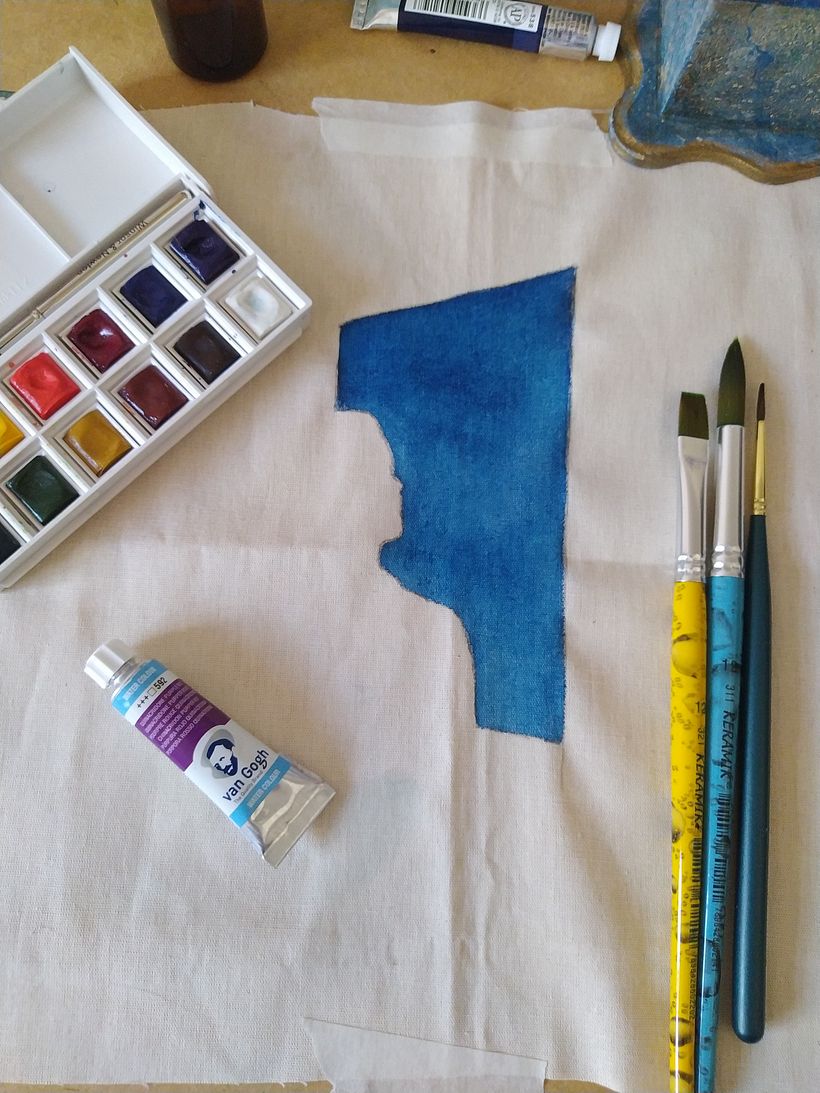Primeira Etapa: Pintura em Aquarela