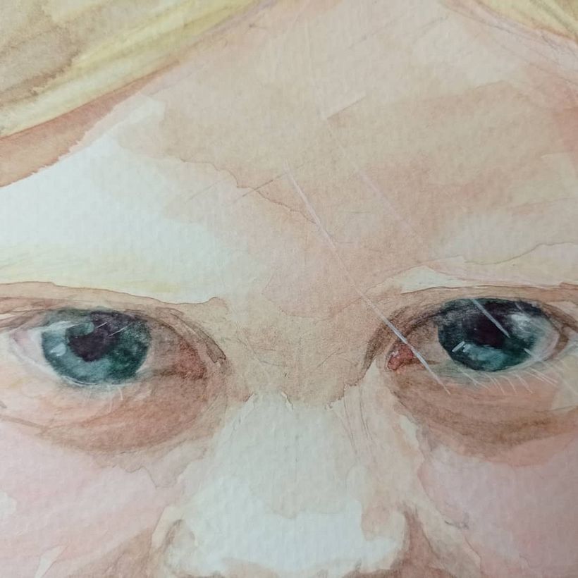 My project in Watercolor Portraits: Capture a Model's Personality course 2