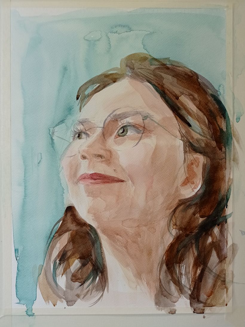 My project in Watercolor Portraits: Capture a Model's Personality course 6