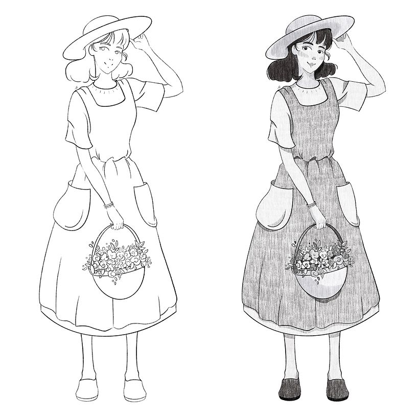 My project in Dynamic Character Illustration course 4