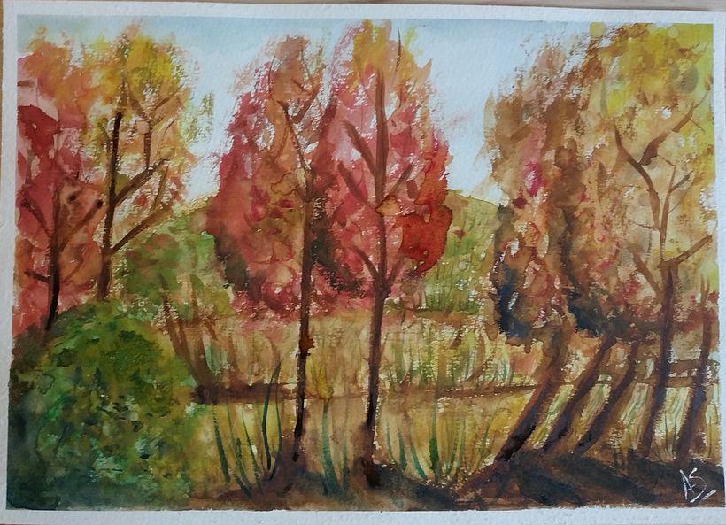 My project in Natural Landscapes in Watercolor course 1