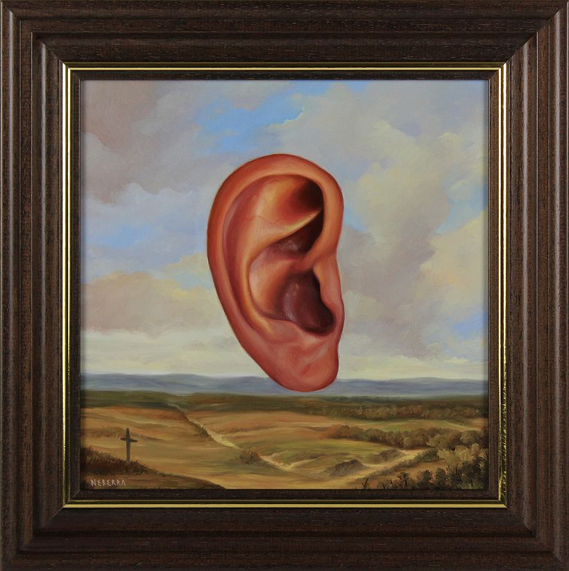 The Joy of silence, oil on linen