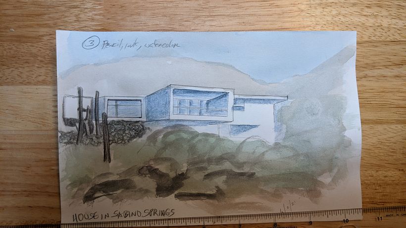 My project in Architectural Sketching with Watercolor and Ink course 5