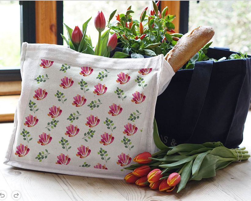 boceto bolsa compras