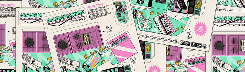 Arcade Machine Papercraft 6