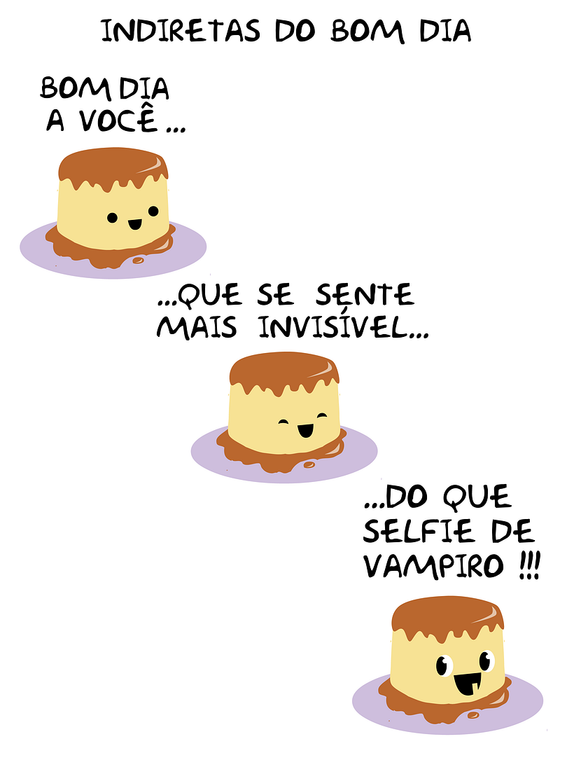 Indiretas do bom dia - Tradycyjna ilustracja