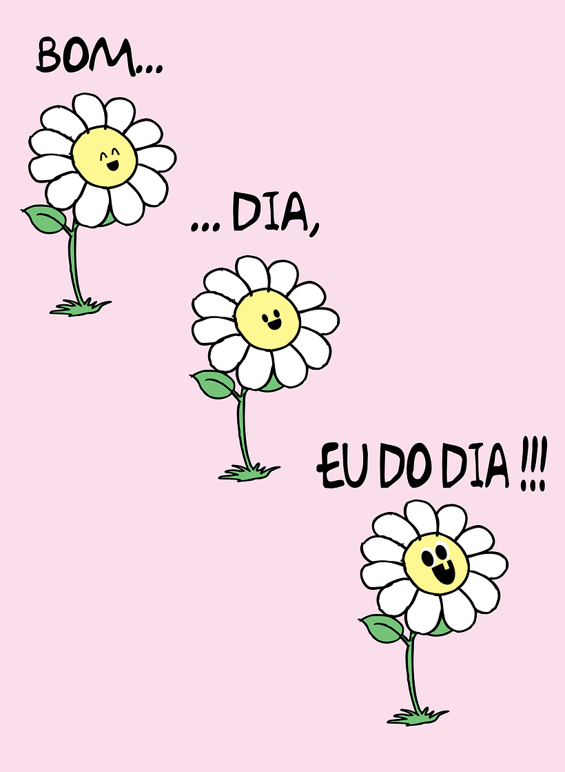 Indiretas do bom dia - Tradycyjna ilustracja