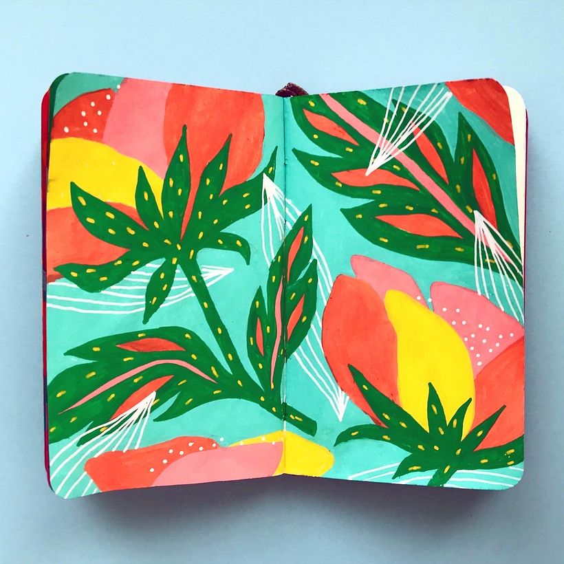My Sketchbook Project on Instagram #oshuminipatterns 2