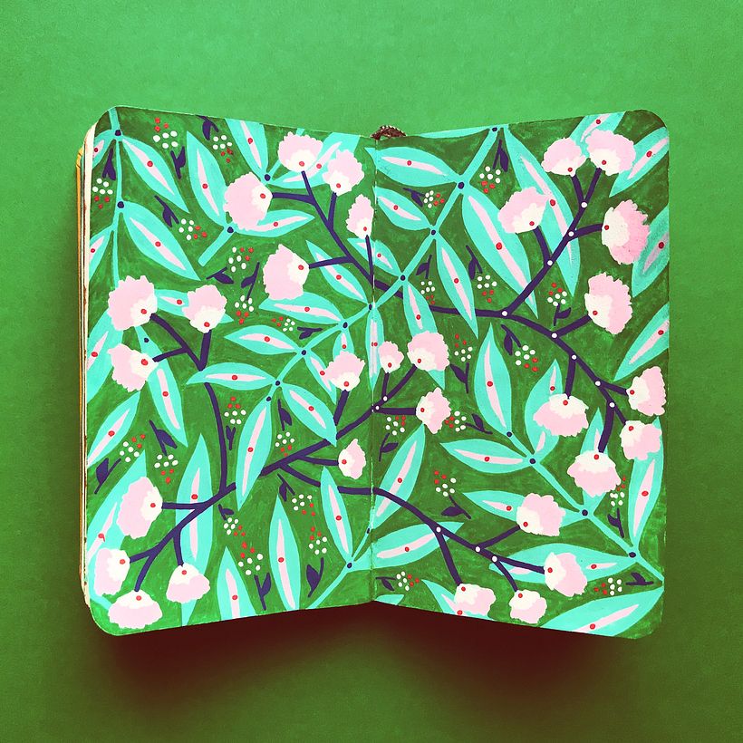 My Sketchbook Project on Instagram #oshuminipatterns 13