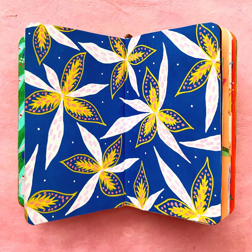 My Sketchbook Project on Instagram #oshuminipatterns 15