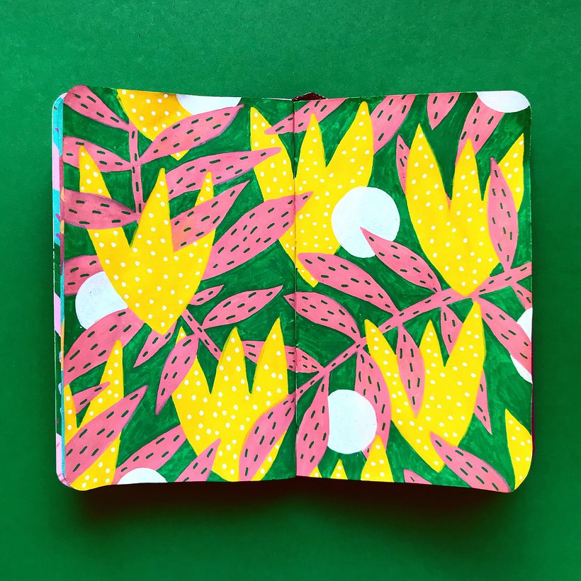 My Sketchbook Project on Instagram #oshuminipatterns 17