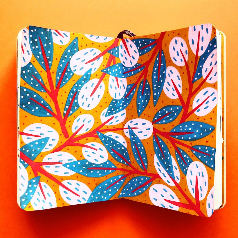 My Sketchbook Project on Instagram #oshuminipatterns 19
