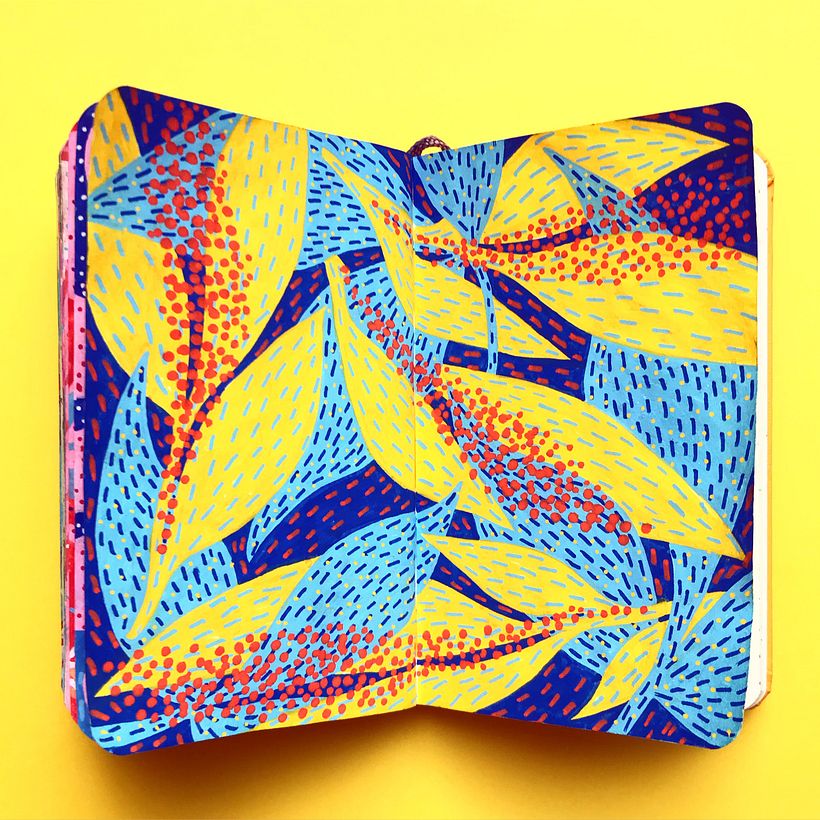 My Sketchbook Project on Instagram #oshuminipatterns 21