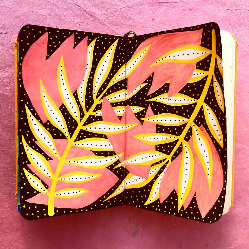 My Sketchbook Project on Instagram #oshuminipatterns 23