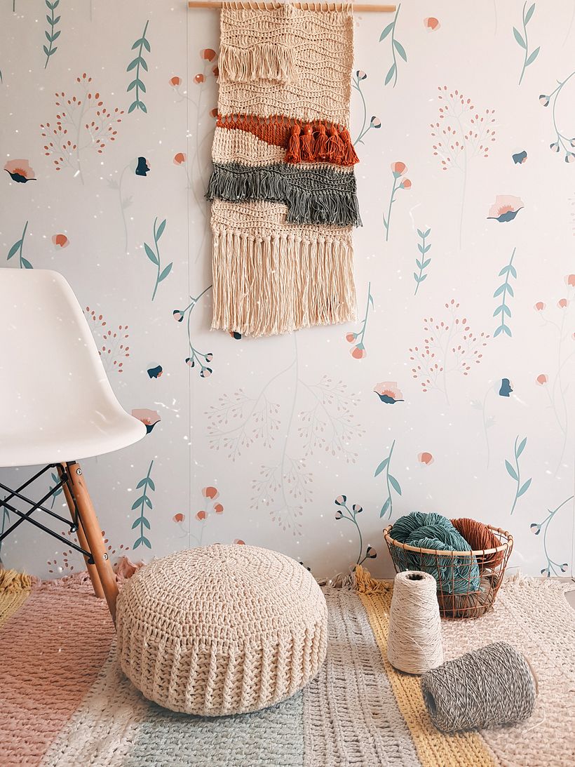 Tapiz nórdico a crochet - Diseño