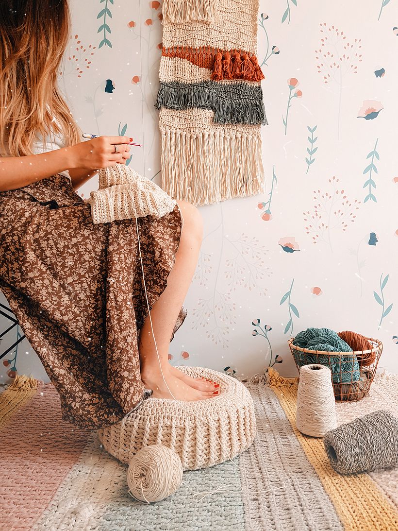 Tapiz nórdico a crochet - Diseño