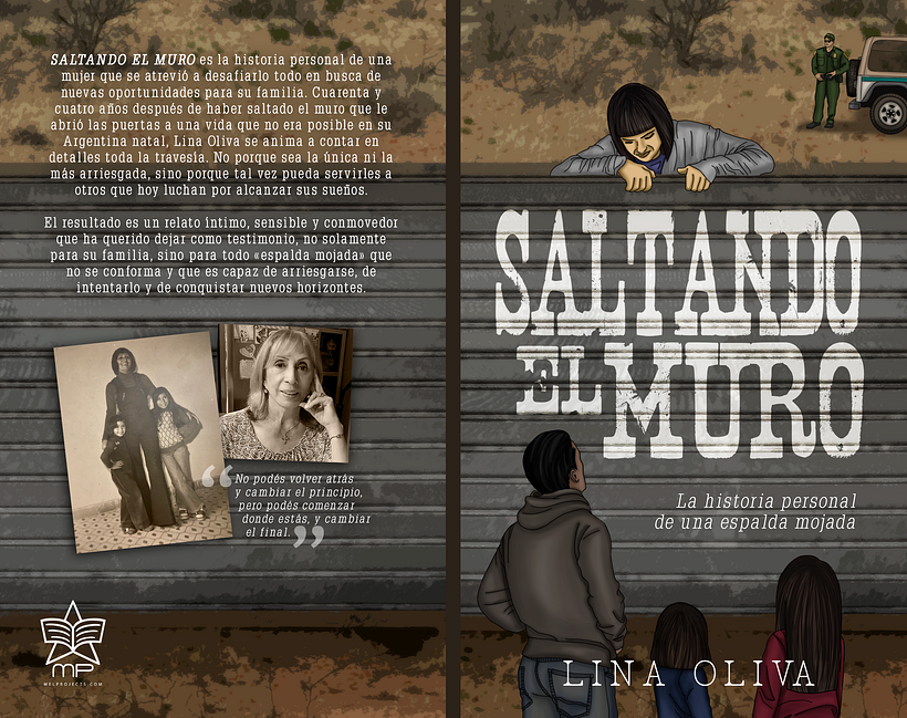 [PORTADA Y MAQUETACIÓN] Saltando el muro | Lina Oliva | MelProjects 1