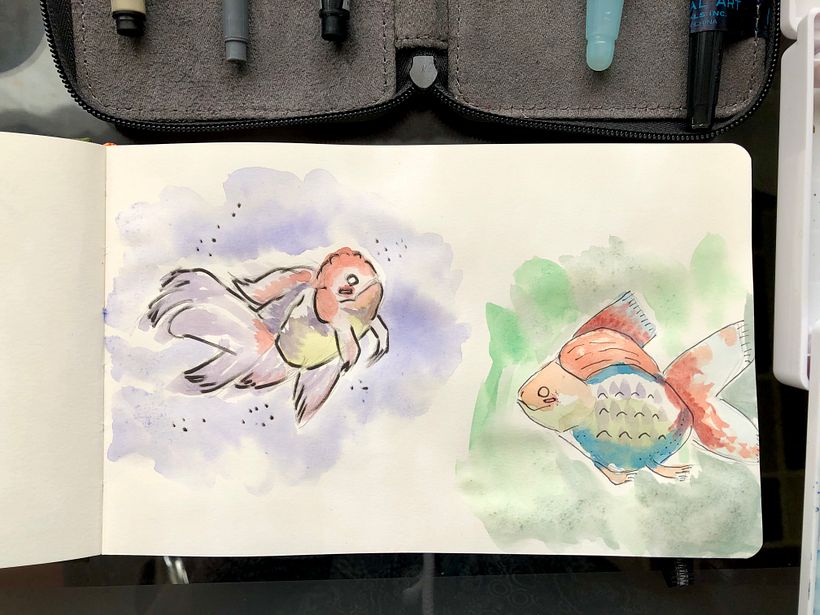 My project in Daily Sketching for Creative Inspiration course 4