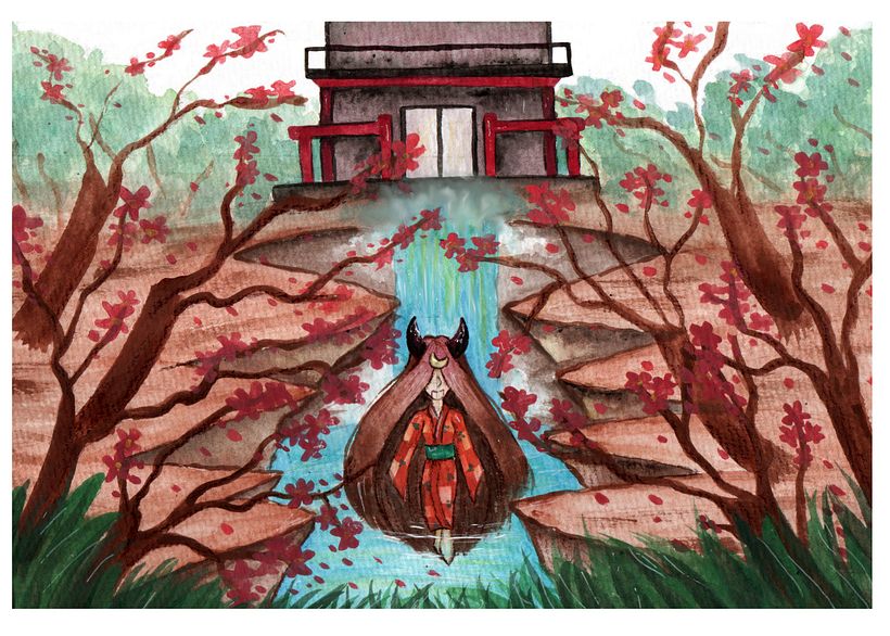 Mi Proyecto del curso: Ilustración en acuarela con influencia japonesa 3