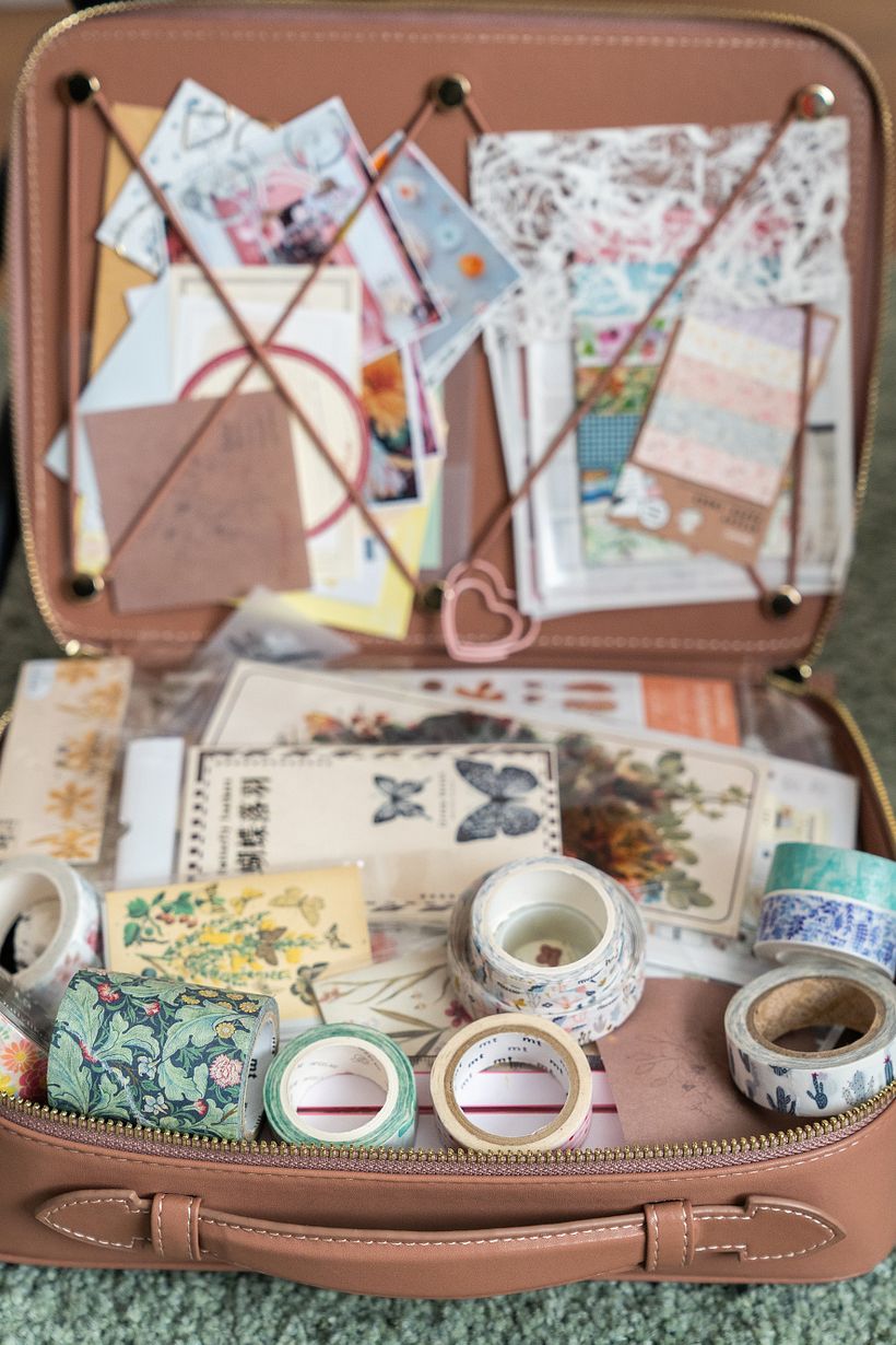 Gather different materials that inspire you.