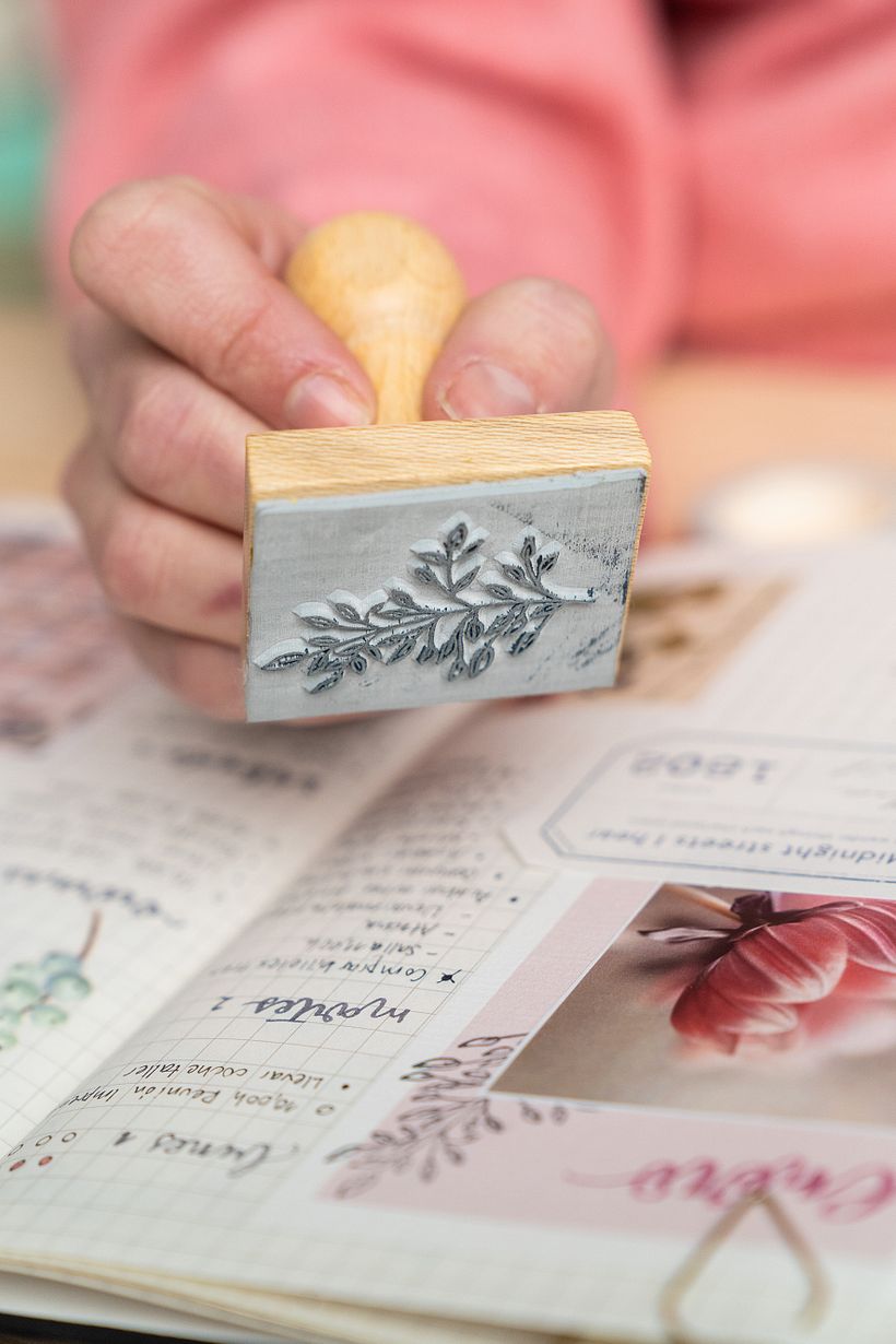 Stamps add charm and detail.
