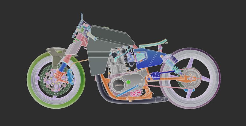 Yamaha XS 650 Cafe Racer Concept R 1