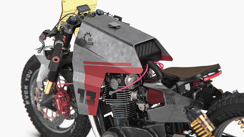 Yamaha XS 650 Cafe Racer Concept R 14