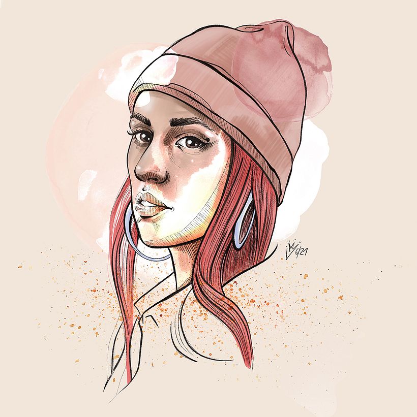 Mein Kursprojekt: Illustriertes Porträt mit Procreate 1