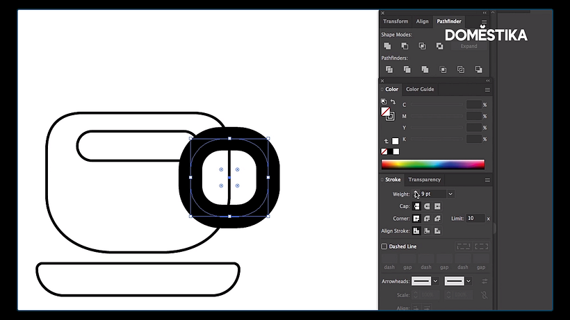 Tutorial Adobe Illustrator: cómo crear formas simples 12