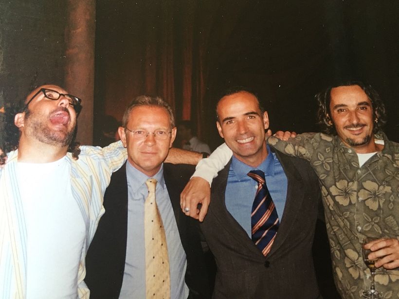 Toni Segarra (left) with SCPF's other founders: Cuesta, Puig and Fernández de Castro