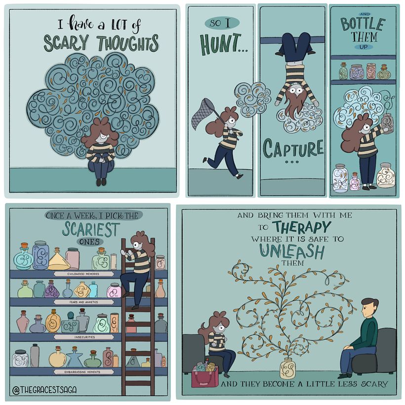 Mental Health Comic Illustrations 2