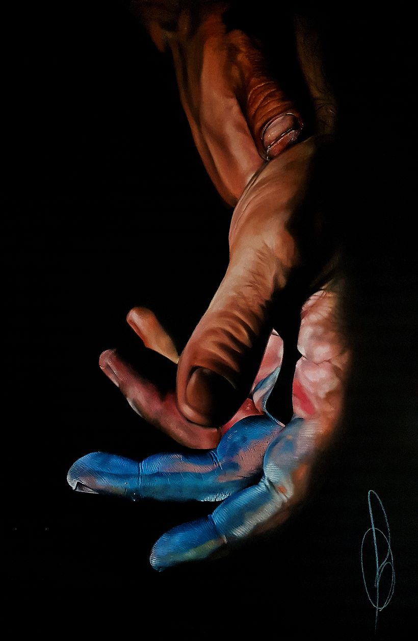 "Yo te creo" Pastel sobre papel. 70x50cm 1